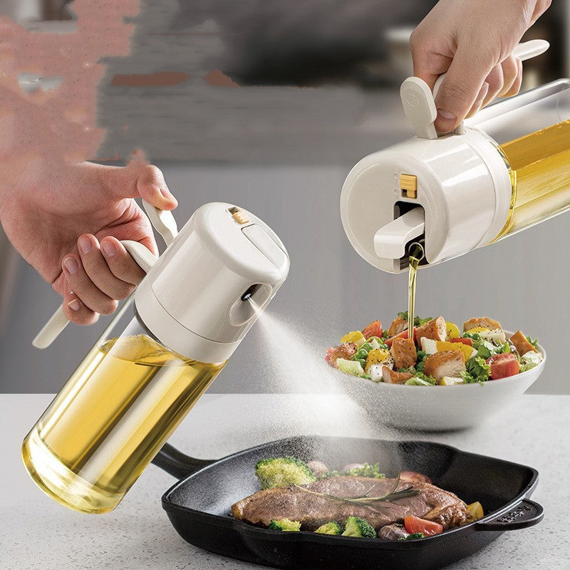 2- In -1 Oil Sprayer & Dispenser Bottle-BBQ Cooking, Baking, Olive Oil & Vinegar Mister.