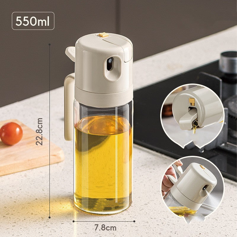 2- In -1 Oil Sprayer & Dispenser Bottle-BBQ Cooking, Baking, Olive Oil & Vinegar Mister.