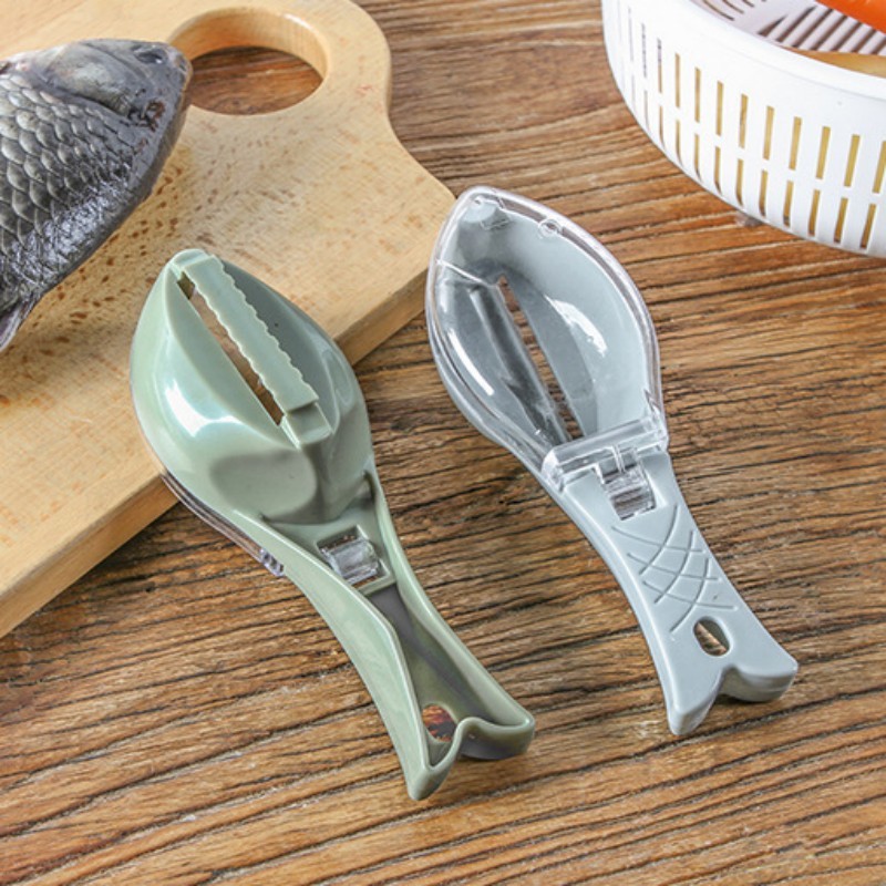 Fish Scale Scraper & Skin Peeler - Quick and Easy Fish Cleaning Tool for Kitchen